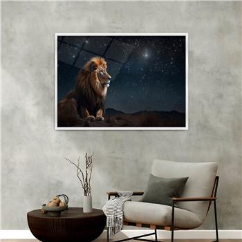 Aluminium Omlijste Natuur Thema Geharde Glasschilderij 033