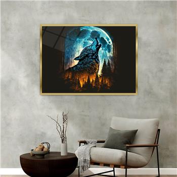 Aluminum-Framed National-Themed Tempered Glass Wall Art 028