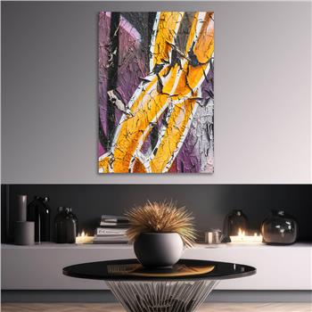 Dikey Sanat Temalı Cam Tablo 552