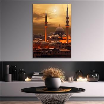 Dikey Dini Temalı Cam Tablo 289