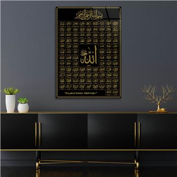 Dikey Dini Temalı Cam Tablo 300
