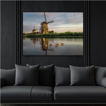 Thema Natur auf bedrucktem Glas