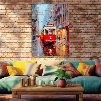 Dikey Sanat Temalı Cam Tablo 532