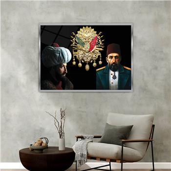 Aluminum-Framed National-Themed Tempered Glass Wall Art 021