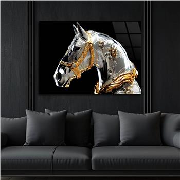 Horizontal Art-Themed Tempered Glass Wall Art 362