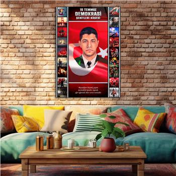 Dikey Vatan Temalı Cam Tablo 311