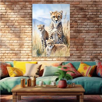 Dikey Doğa Temalı Cam Tablo 403