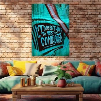 Dikey Sanat Temalı Cam Tablo 494