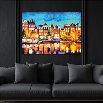 Kunst Thema auf bedrucktem Glas