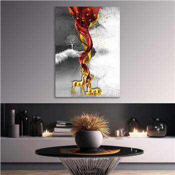 Kunst Thema auf bedrucktem Glas