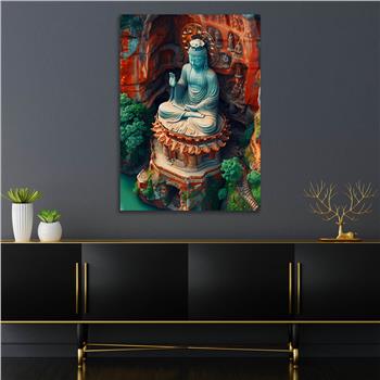 Dikey Doğa Temalı Cam Tablo 289