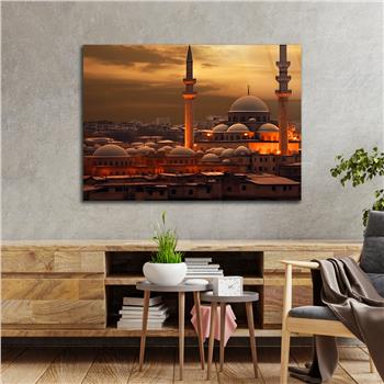 Yatay Dini Temalı Cam Tablo 215