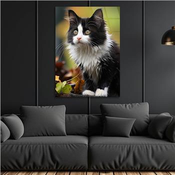 Dikey Doğa Temalı Cam Tablo 419