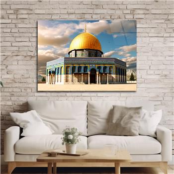 Yatay Dini Temalı Cam Tablo 172