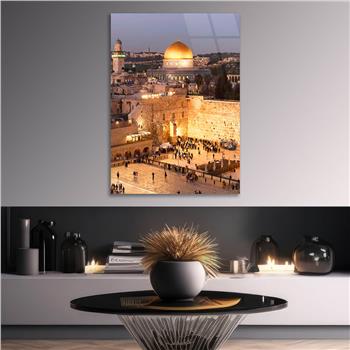 Dikey Dini Temalı Cam Tablo 269