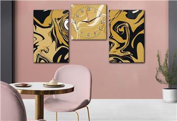 Kunst Thematisches 2-teiliges bedrucktes Glas und Uhrenset