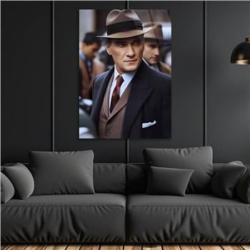 Dikey VatanTemalı Cam Tablo 216