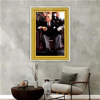 لوحة زجاجية وطني مع اطار ألمنيوم