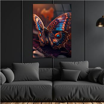 Dikey Sanat Temalı Cam Tablo 428