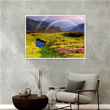 bedrucktes Glas mit Aluminiumrahmen und Natur Themen 