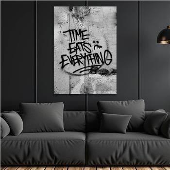 Dikey Sanat Temalı Cam Tablo 493