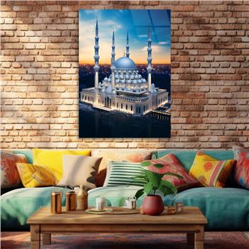 Dikey Dini Temalı Cam Tablo 264