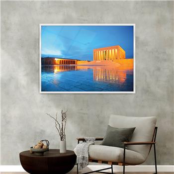 Aluminum-Framed National-Themed Tempered Glass Wall Art 070