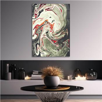 Kunst Thema auf bedrucktem Glas