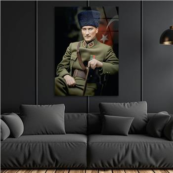 Dikey VatanTemalı Cam Tablo 234