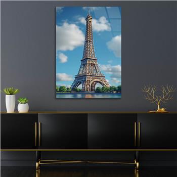 Dikey Doğa Temalı Cam Tablo 245