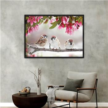 Aluminium Omlijste Natuur Thema Geharde Glasschilderij 157