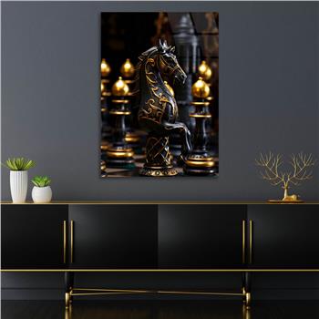 Dikey Sanat Temalı Cam Tablo 407