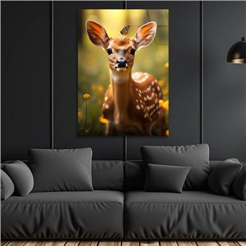 Dikey Doğa Temalı Cam Tablo 407