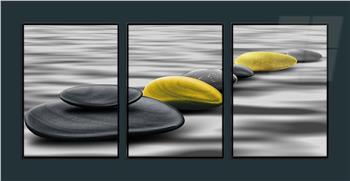 Alüminyum Çerçeveli Sanat Temalı 3lü Set MDF Tablo 0064