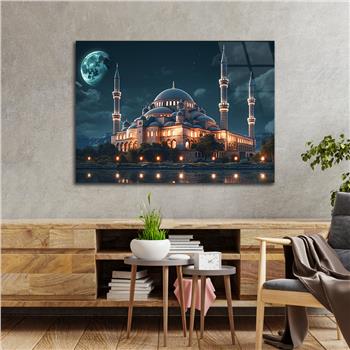 Yatay Dini Temalı Cam Tablo 190