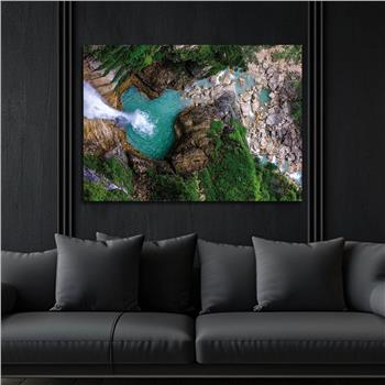 Thema Natur auf bedrucktem Glas