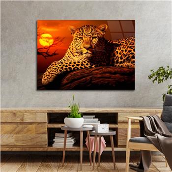 Yatay Doğa Temalı Cam Tablo 553