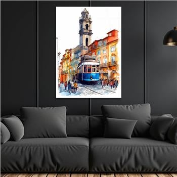 Dikey Sanat Temalı Cam Tablo 487