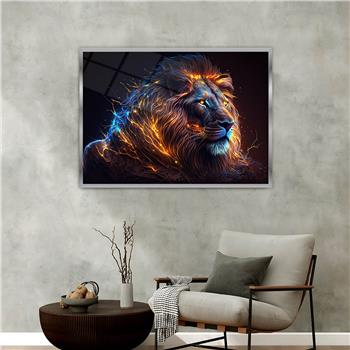 Aluminium Omlijste Natuur Thema Geharde Glasschilderij 032