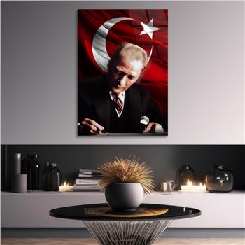 Dikey VatanTemalı Cam Tablo 149