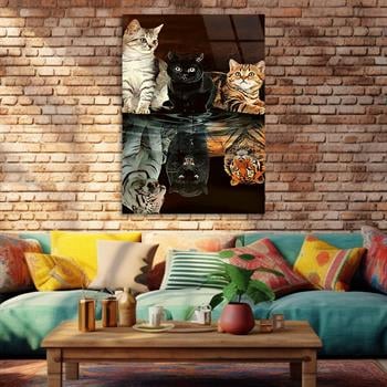 Kunst Thema auf bedrucktem Glas