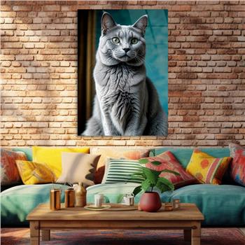 Dikey Doğa Temalı Cam Tablo 424