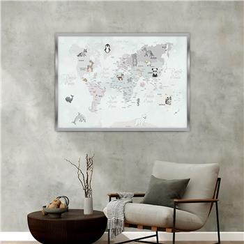 bedrucktes Glas mit Aluminiumrahmen und Kunst Themen 