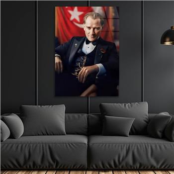 Dikey VatanTemalı Cam Tablo 205