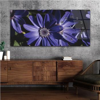 Yatay Saatli Yandan Sanat ve Doğa Temalı Cam Tablo 216