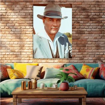 Dikey VatanTemalı Cam Tablo 265