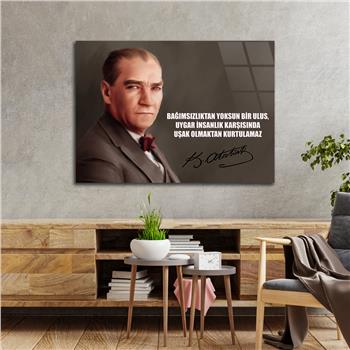 MUSTAFA KEMAL ATATÜRK GÖRSELLİ CAM TABLO