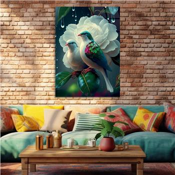 Thema Natur auf bedrucktem Glas