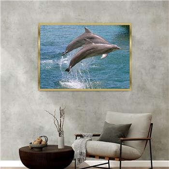 bedrucktes Glas mit Aluminiumrahmen und Natur Themen 