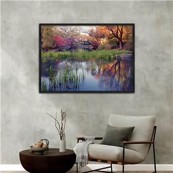 Aluminium Omlijste Natuur Thema Geharde Glasschilderij 146